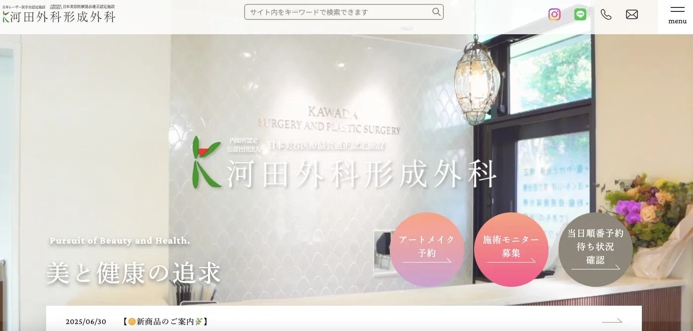 ”河田外科形成外科"